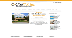 Desktop Screenshot of cayatax.com