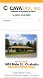 Mobile Screenshot of cayatax.com